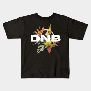 DNB - Tropical Cockatiel Bass Bird Kids T-Shirt